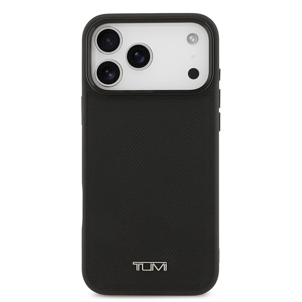 iPhone 17 Pro Max Kılıf TUMI M-safe Şarj Özellikli Deri Noktalı Dizayn Kılıf