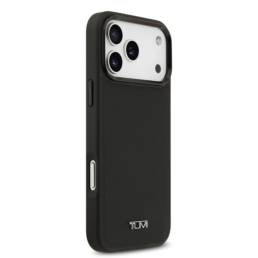 iPhone 17 Pro Max Kılıf TUMI M-safe Şarj Özellikli Deri Noktalı Dizayn Kılıf