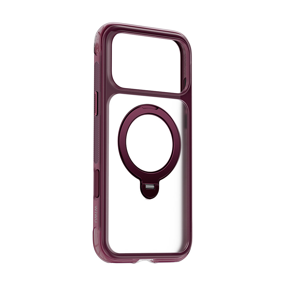 iPhone 17 Pro Max Kılıf Wiwu AG-203 AeroGuard Ultra Serisi M-safe Şarj Özellikli Airbag Tasarımlı Standlı Kılıf