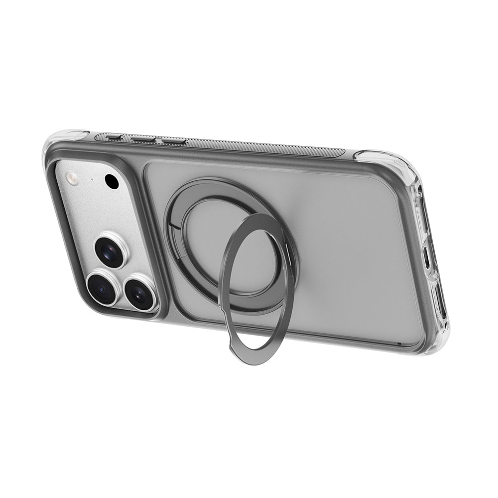 iPhone 17 Pro Max Kılıf Wiwu AG-203 AeroGuard Ultra Serisi M-safe Şarj Özellikli Airbag Tasarımlı Standlı Kılıf