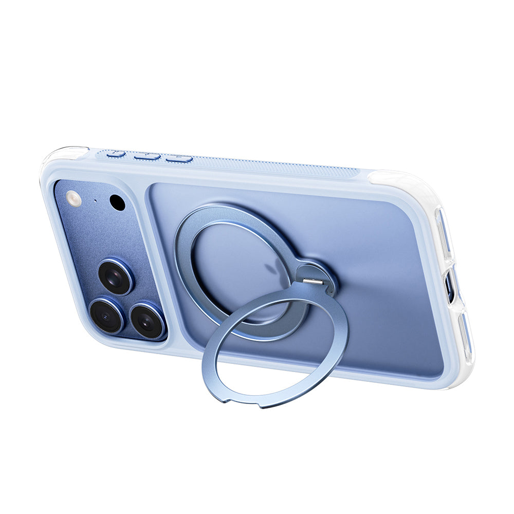 iPhone 17 Pro Max Kılıf Wiwu AS-203 AeroShield Ultra Serisi M-safe Şarj Özellikli Airbag Tasarımlı Standlı Kılıf