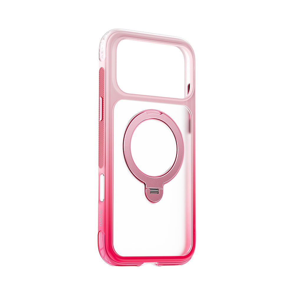 iPhone 17 Pro Max Kılıf Wiwu AS-204 AeroShield Aurora Ultra Serisi M-safe Şarj Özellikli Airbag Tasarımlı Standlı Kılıf