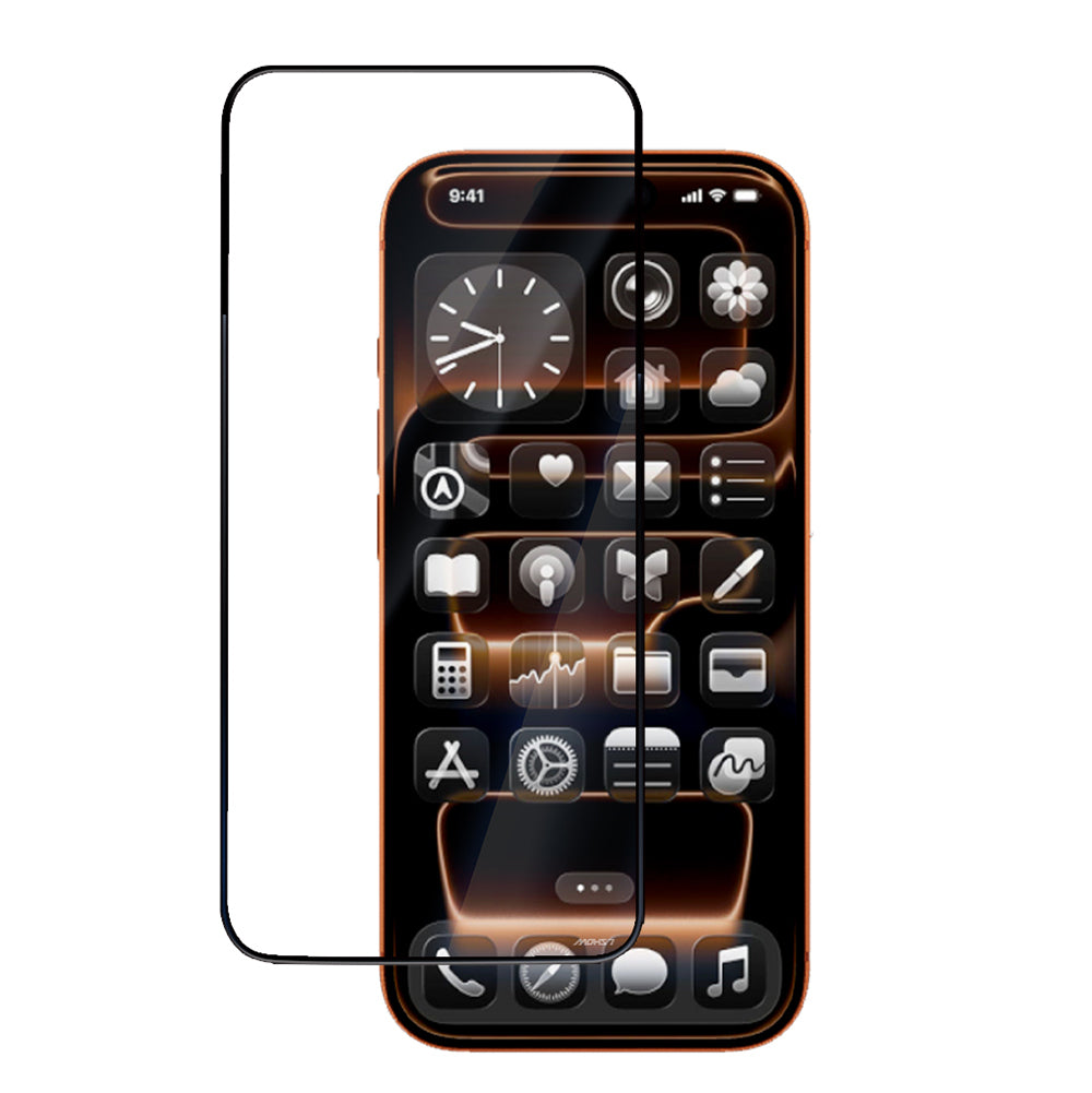 iPhone 17 Pro Max Mohseven Pure Safir Coating HD 3D Glue Temperli Cam Ekran Koruyucu