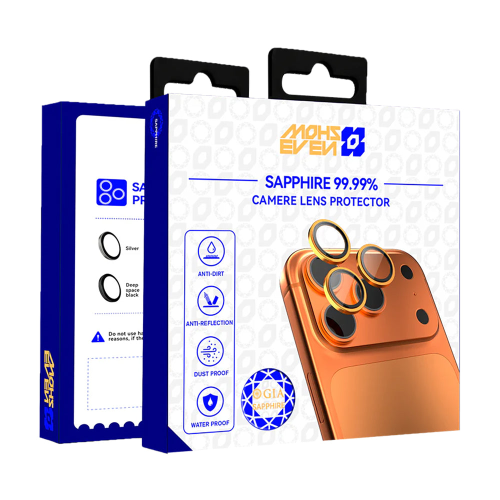 iPhone 17 Pro Max Mohseven Safir Anti Reflective Kamera Lens Koruyucu