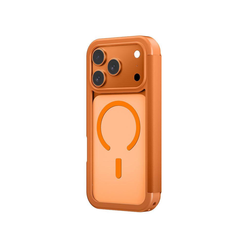 iPhone 17 Pro Max PU Kartlıklı Kılıflı Amazingthing Glamour Foilo Serisi Kılıf