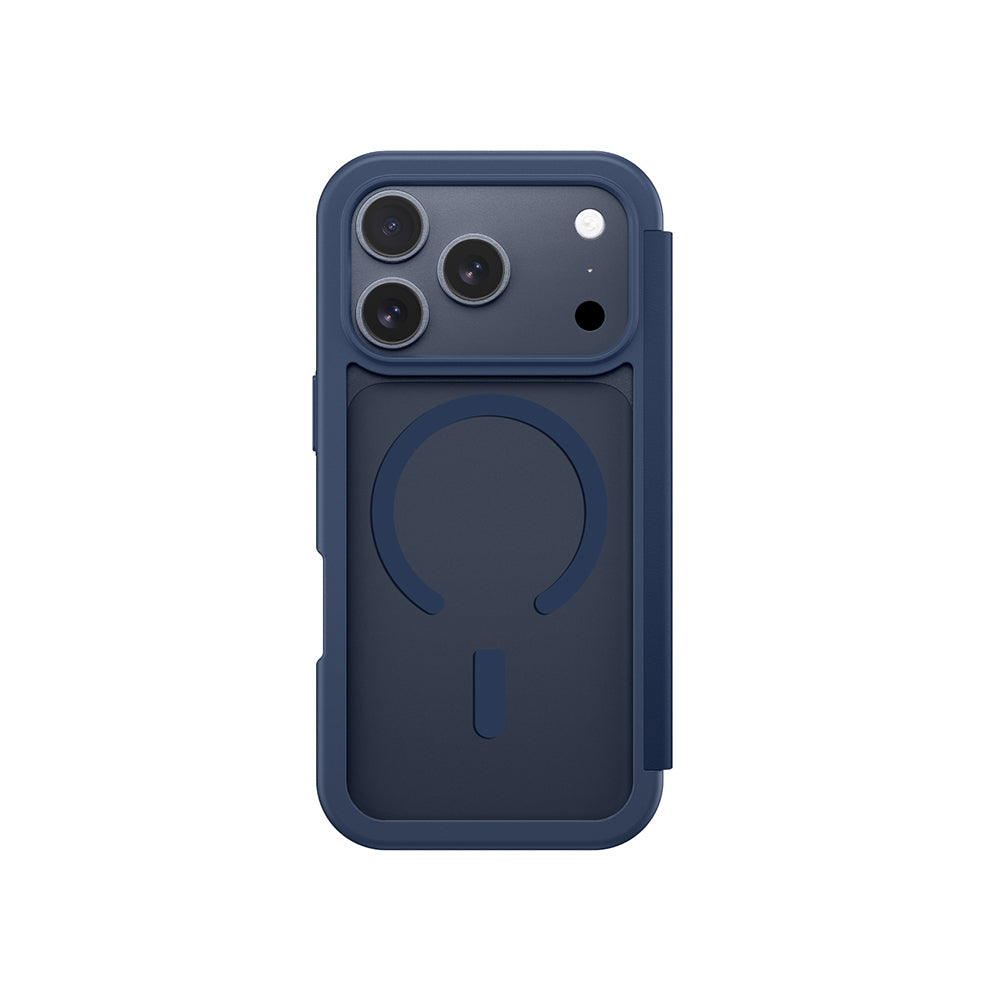 iPhone 17 Pro Max PU Kartlıklı Kılıflı Amazingthing Glamour Foilo Serisi Kılıf
