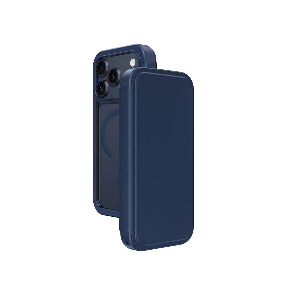 iPhone 17 Pro Max PU Kartlıklı Kılıflı Amazingthing Glamour Foilo Serisi Kılıf