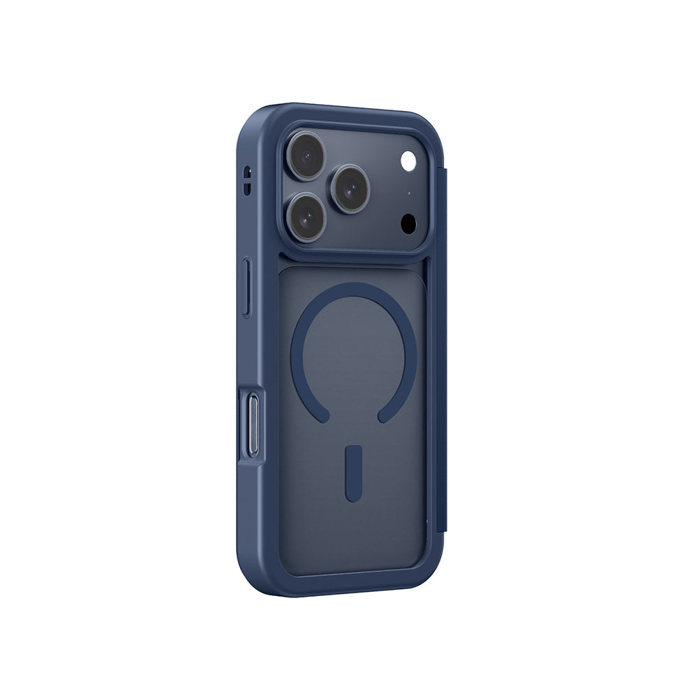 iPhone 17 Pro Max PU Kartlıklı Kılıflı Amazingthing Glamour Foilo Serisi Kılıf