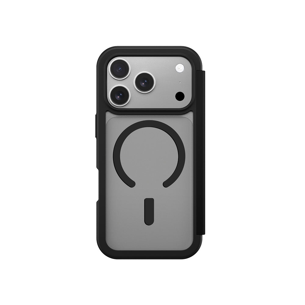 iPhone 17 Pro Max PU Kartlıklı Kılıflı Amazingthing Glamour Foilo Serisi Kılıf