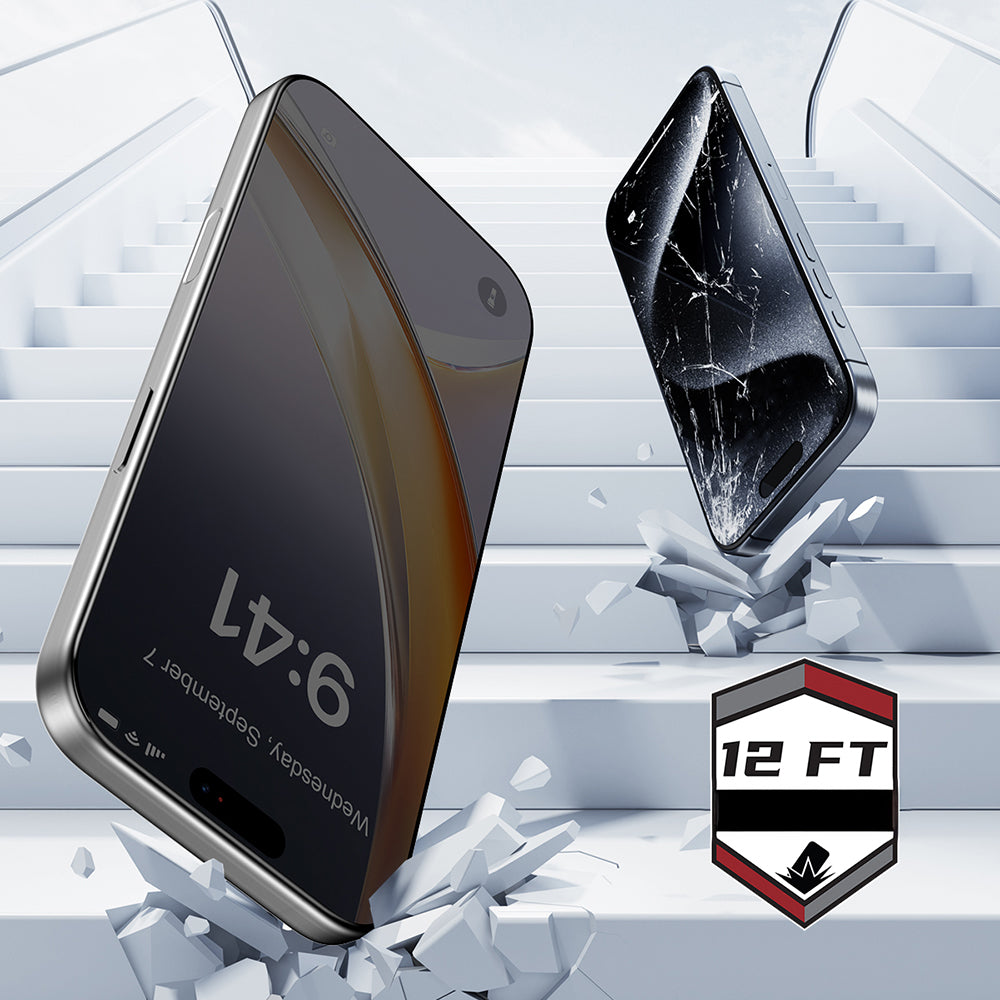 iPhone 17 Pro Max Raptic Air Glass 2.5D Privacy Hayalet Ekran Koruyucu 2 Adet + Kolay Uygulama Aparatlı