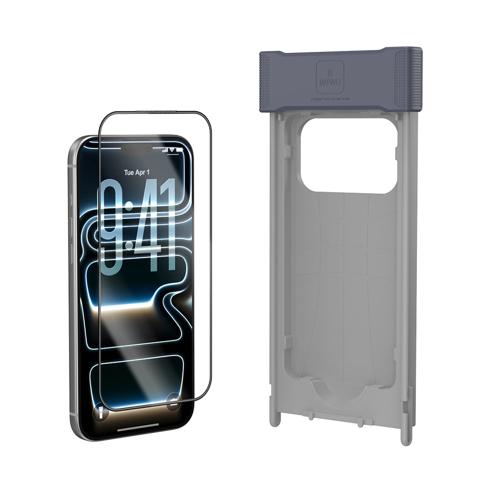iPhone 17 Pro Max Wiwu GT-032 Glass Ultra Serisi 3D Polarize Ekran Koruyucu Cam + Kolay Uygulama Aparatı