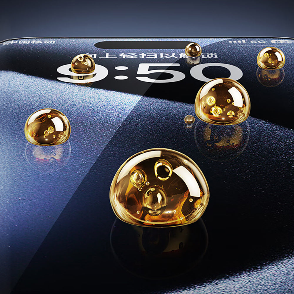 iPhone 17 Pro Max Wiwu SQ-008 Oleofobik Easy Install Darbeye Karşı Dayanıklı Temperli Cam Ekran Koruyucu + Kolay Uygulama Aparatlı