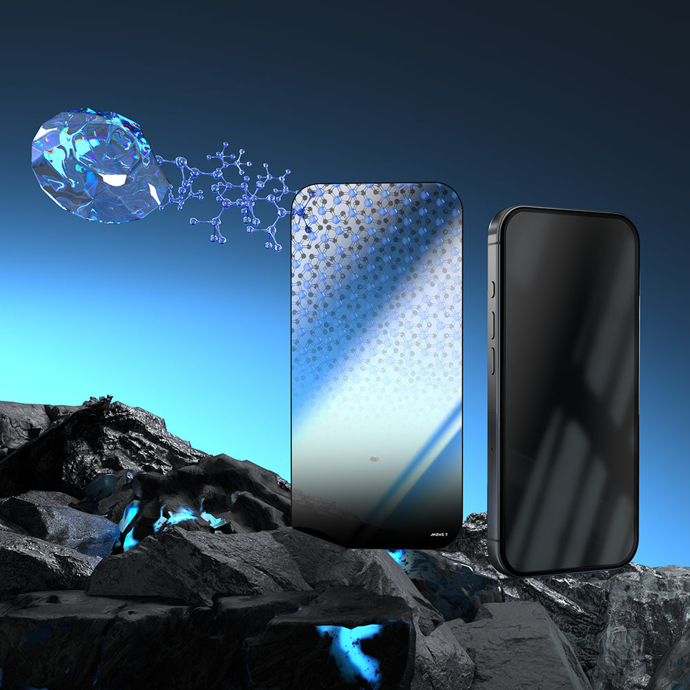 iPhone 17 Pro Mohseven Pure Safir Coating HD 3D Glue Temperli Cam Ekran Koruyucu