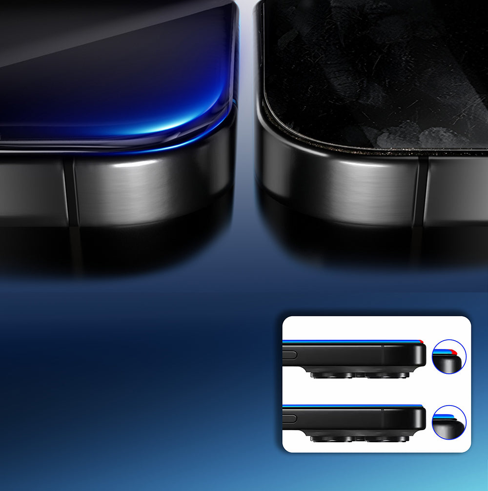 iPhone 17 Pro Mohseven Pure Safir Coating HD 3D Glue Temperli Cam Ekran Koruyucu