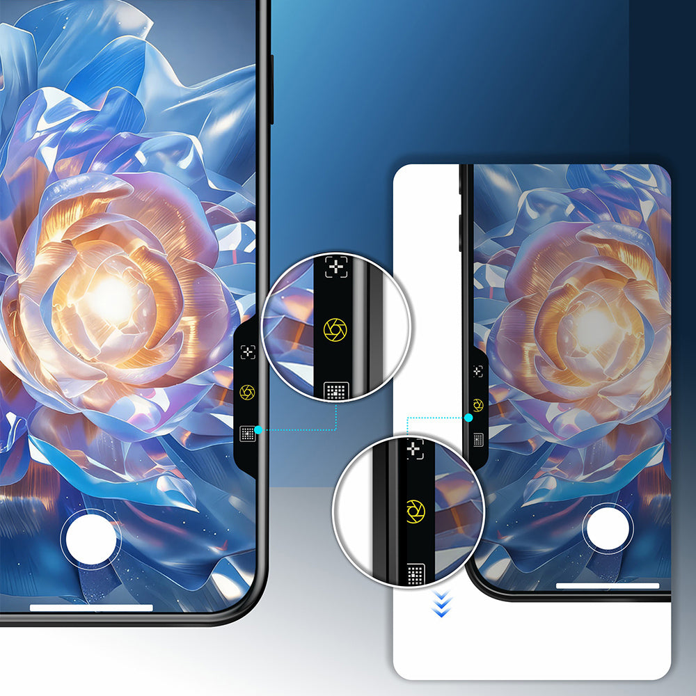 iPhone 17 Pro Mohseven Safir Coating HD 3D Glue Temperli Cam Ekran Koruyucu