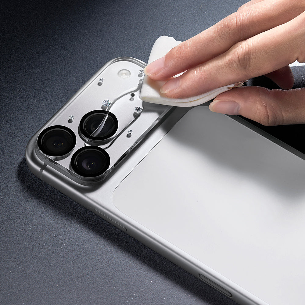 iPhone 17 Pro Pynana Diamond Sky Serisi Taşlı Kamera Lens Koruyucu