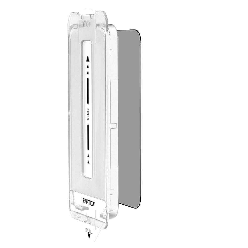 iPhone 17 Pro Raptic Air Glass 2.5D Privacy Hayalet Ekran Koruyucu 2 Adet + Kolay Uygulama Aparatlı