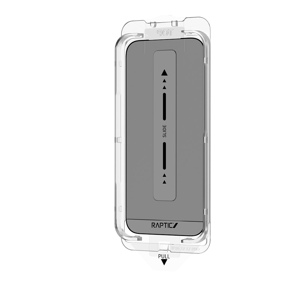 iPhone 17 Pro Raptic Air Glass 2.5D Privacy Hayalet Ekran Koruyucu 2 Adet + Kolay Uygulama Aparatlı