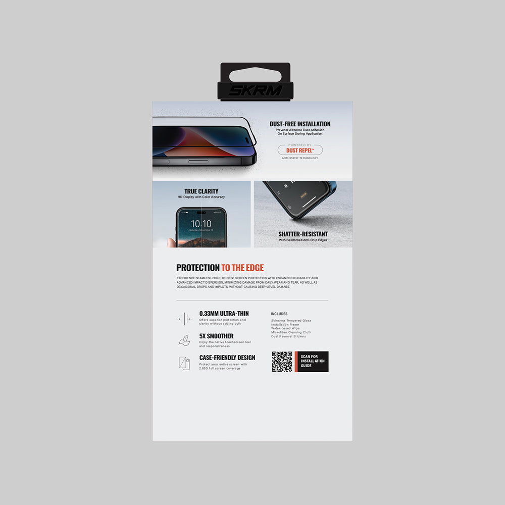 iPhone 17 Pro Skinarma 0.33mm Antidust True Clear Cam Ekran Koruyucu