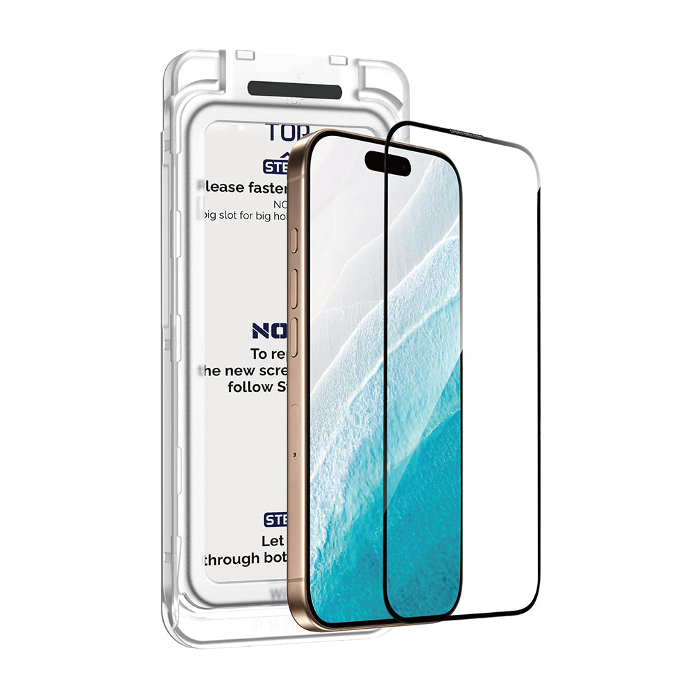 iPhone 17 Pro Wiwu SQ-008 Oleofobik Easy Install Darbeye Karşı Dayanıklı Temperli Cam Ekran Koruyucu + Kolay Uygulama Aparatlı