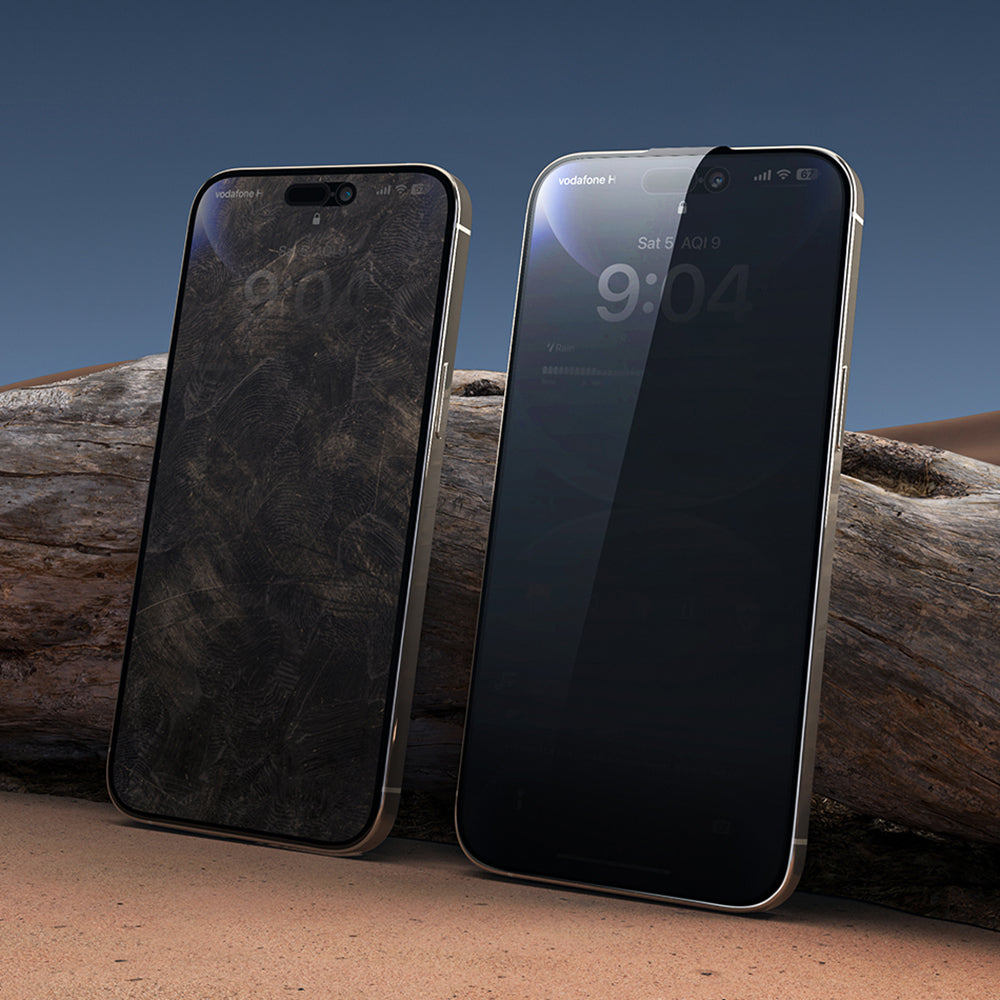 iPhone 17 Pro Wiwu Wi-SQ009 Easy Install iPrivacy 360° Anti-Peep Oleofobik Temperli Cam Ekran Koruyucu + Kolay Uygulama Aparatlı