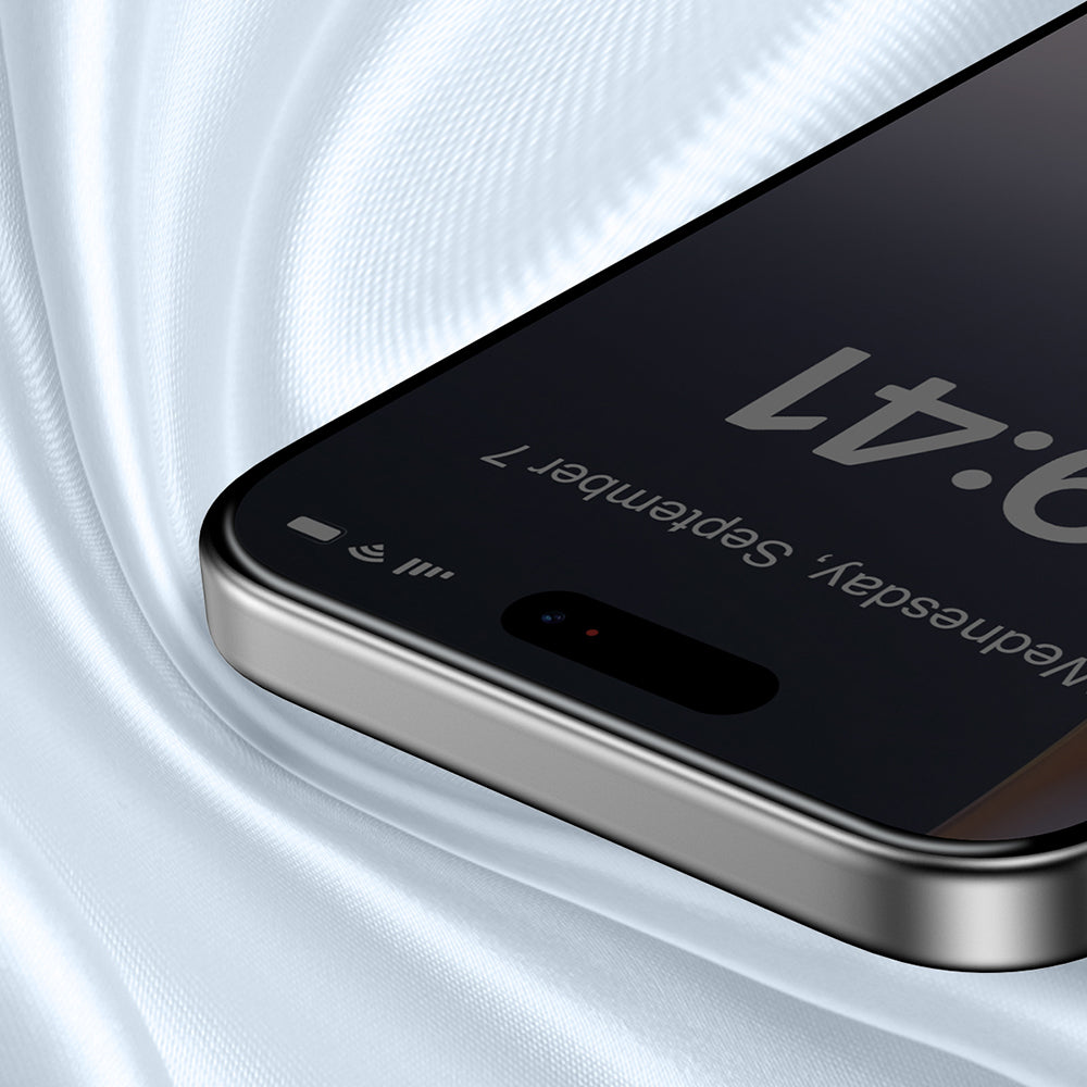 iPhone 17 Raptic Air Glass 2.5D Privacy Hayalet Ekran Koruyucu 2 Adet + Kolay Uygulama Aparatlı