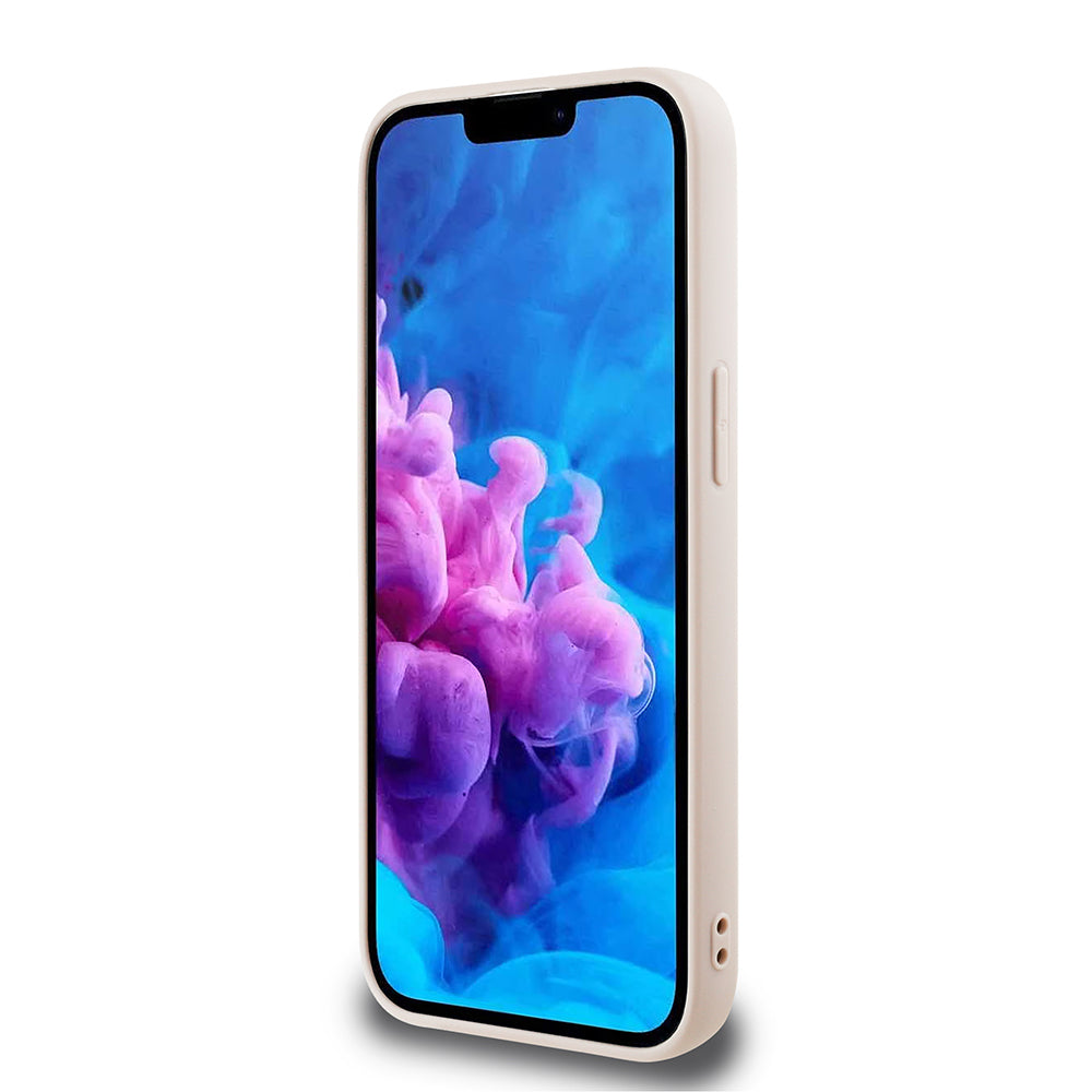 iPhone 17E Kılıf Guess Orijinal Lisanslı 4G Desenli Script Metal Logolu Kılıf