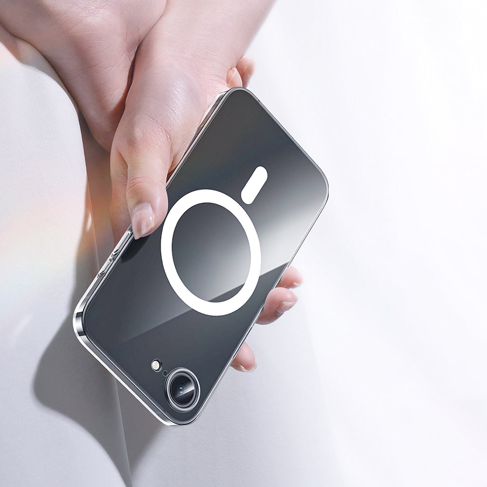 iPhone 17E Kılıf M-safe Şarj Özellikli Benks Crystal Serisi Şeffaf Kılıf