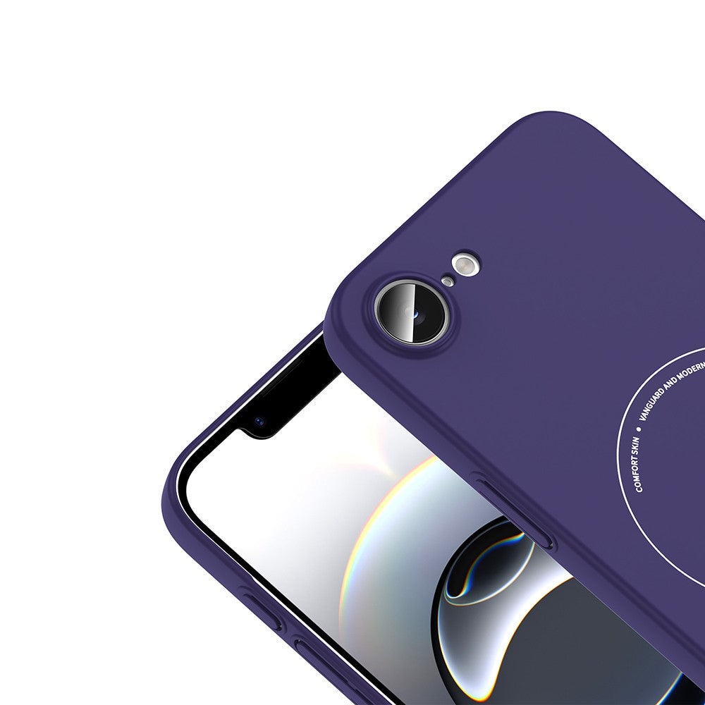 iPhone 17E Kılıf M-Safe Şarj Özellikli Kamera Korumalı Zore Elio Sert PC Kılıf