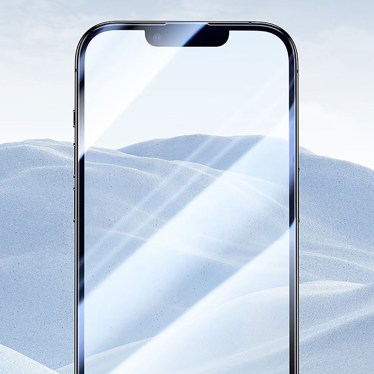 iPhone 17E Wiwu CZ-003 Mavi Işık Teknolojili Hidrofobik ve Oleofobik Parlama Önleyici Cam Ekran Koruyucu