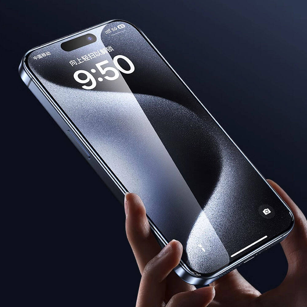 iPhone 17E Wiwu GT-008 Polimer Oleofobik Kaplama Şeffaf Pürüzsüz Temperli Cam Ekran Koruyucu 10'lu Paket