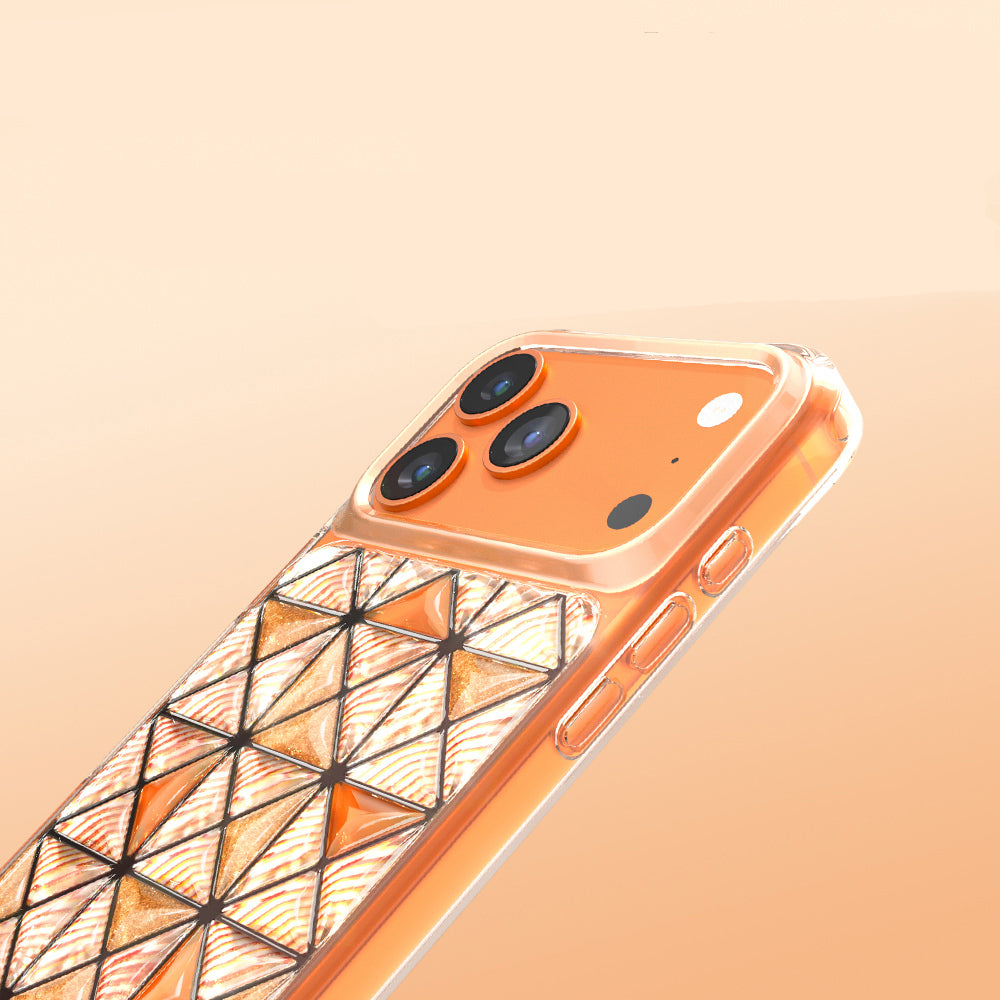 iPhone 18 Pro Kılıf 3D Buz Blok Desenli Zore Paris Kairo TPU Kılıf