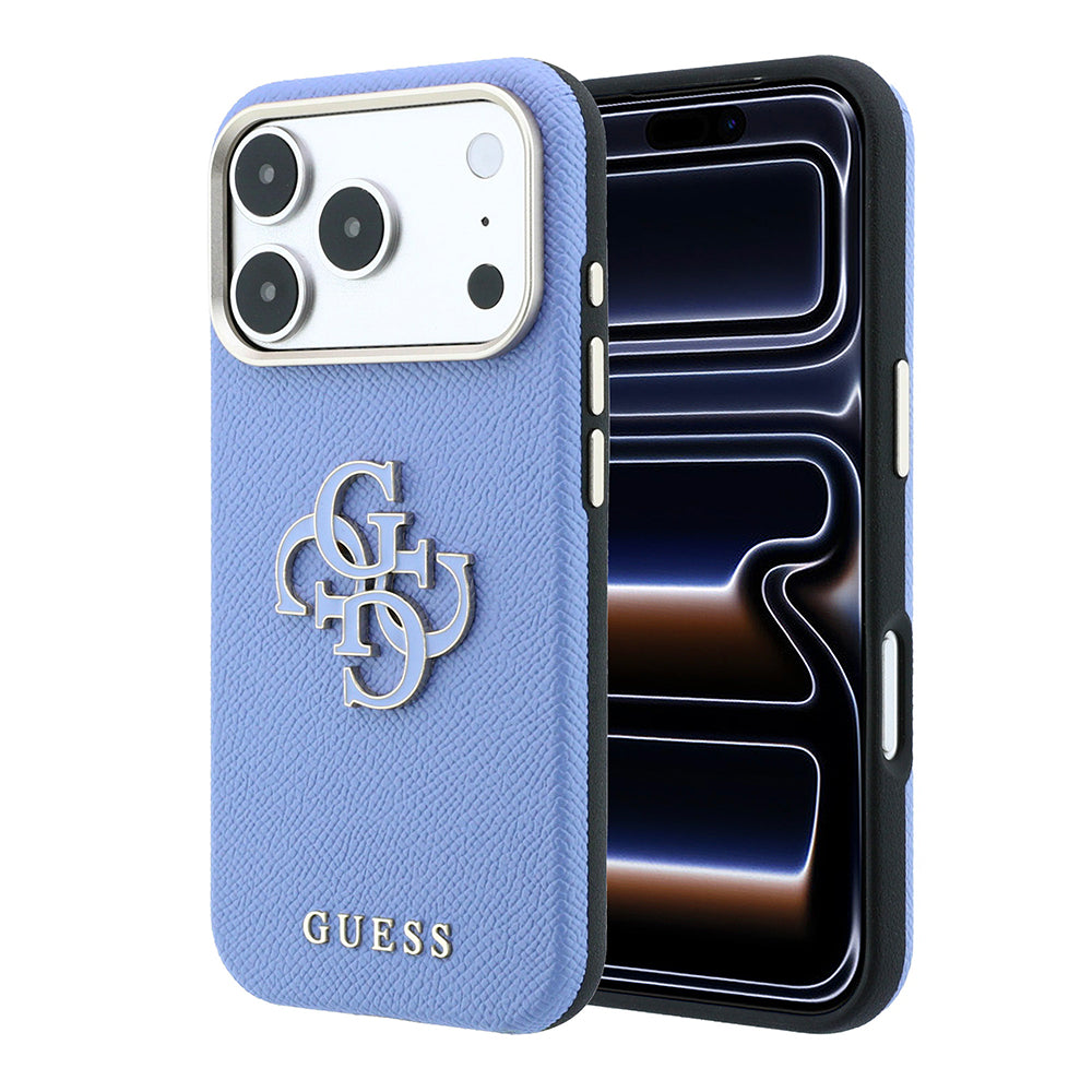 iPhone 18 Pro Kılıf Guess Orijinal Lisanslı PU Yazı ve 4G Büyük Metal Logolu Kılıf