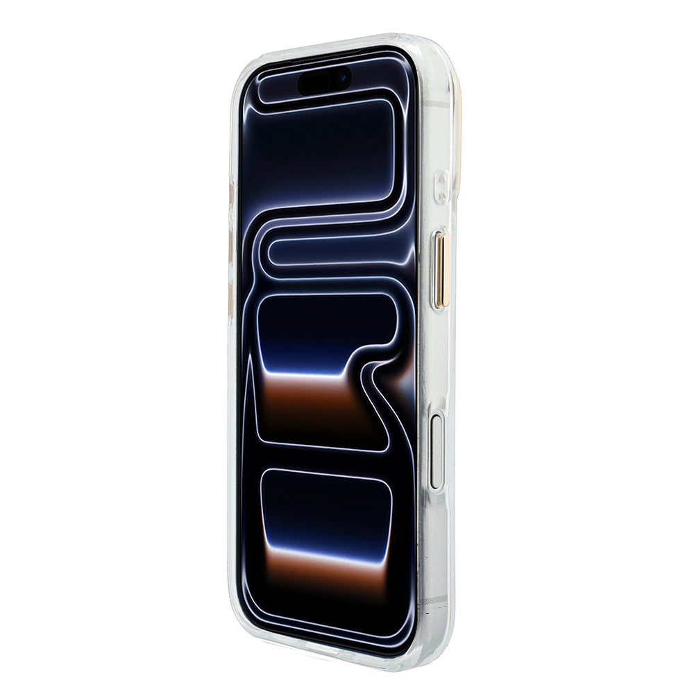 iPhone 18 Pro Kılıf Guess Orijinal Lisanslı Yazı ve 4G Büyük Metal Logolu Silikon Kılıf