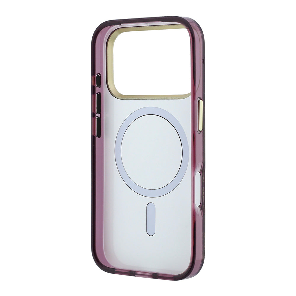 iPhone 18 Pro Kılıf Karl Lagerfeld Orijinal Lisanslı M-safe Şarj Özellikli Gold Metal Kamera Çerçeveli Çiçek Tasarımlı Kılıf