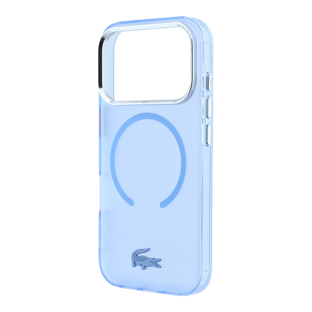 iPhone 18 Pro Kılıf Lacoste Orijinal Lisanslı M-safe C-Magnet İkonik Timsah Logolu IML Frosted Kılıf