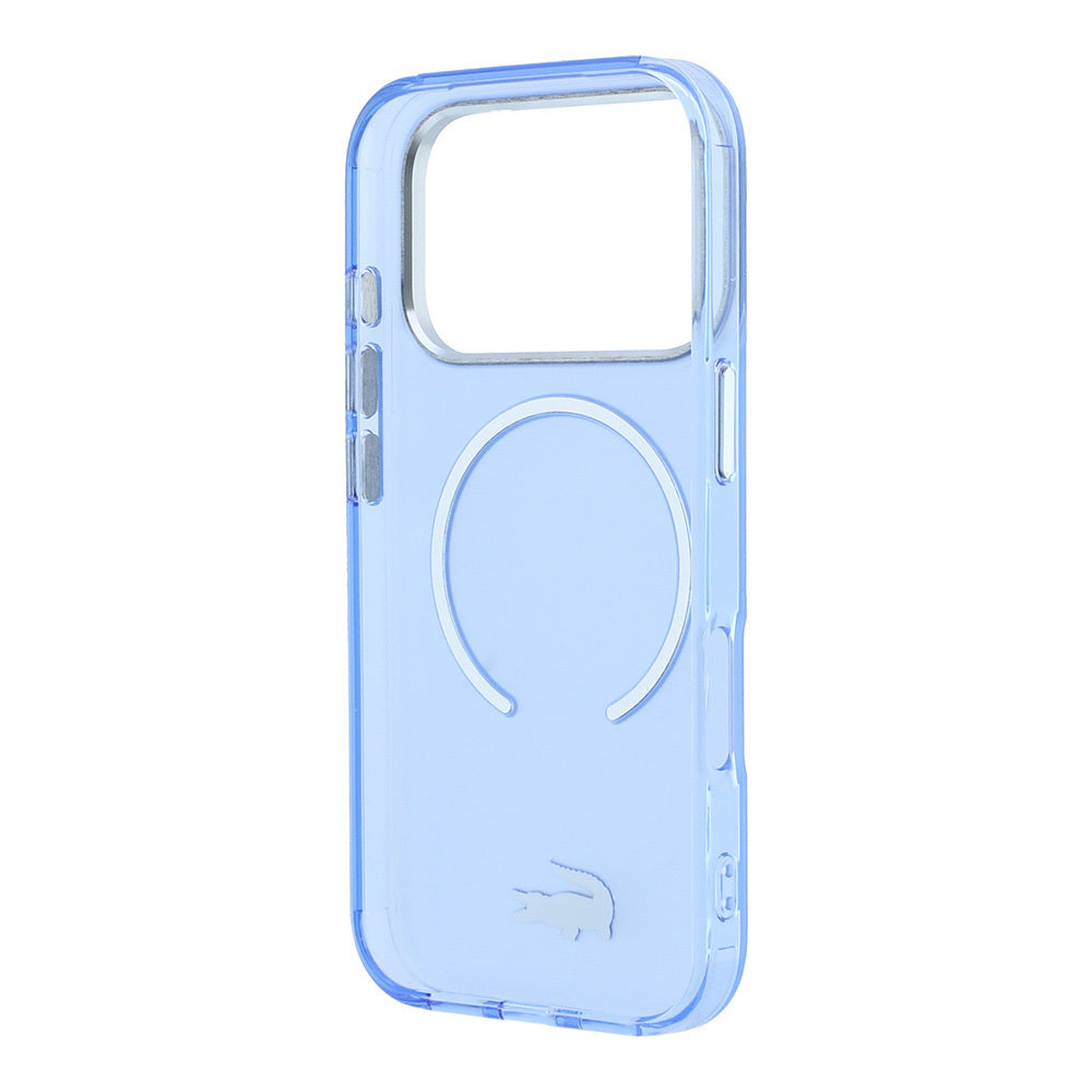 iPhone 18 Pro Kılıf Lacoste Orijinal Lisanslı M-safe C-Magnet İkonik Timsah Logolu IML Frosted Kılıf