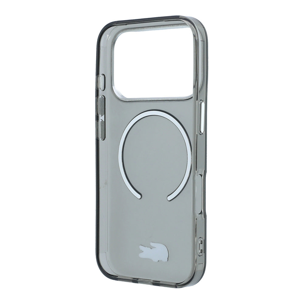 iPhone 18 Pro Kılıf Lacoste Orijinal Lisanslı M-safe Şarj Özellikli Lake Timsah Logolu IML Frosted Kılıf