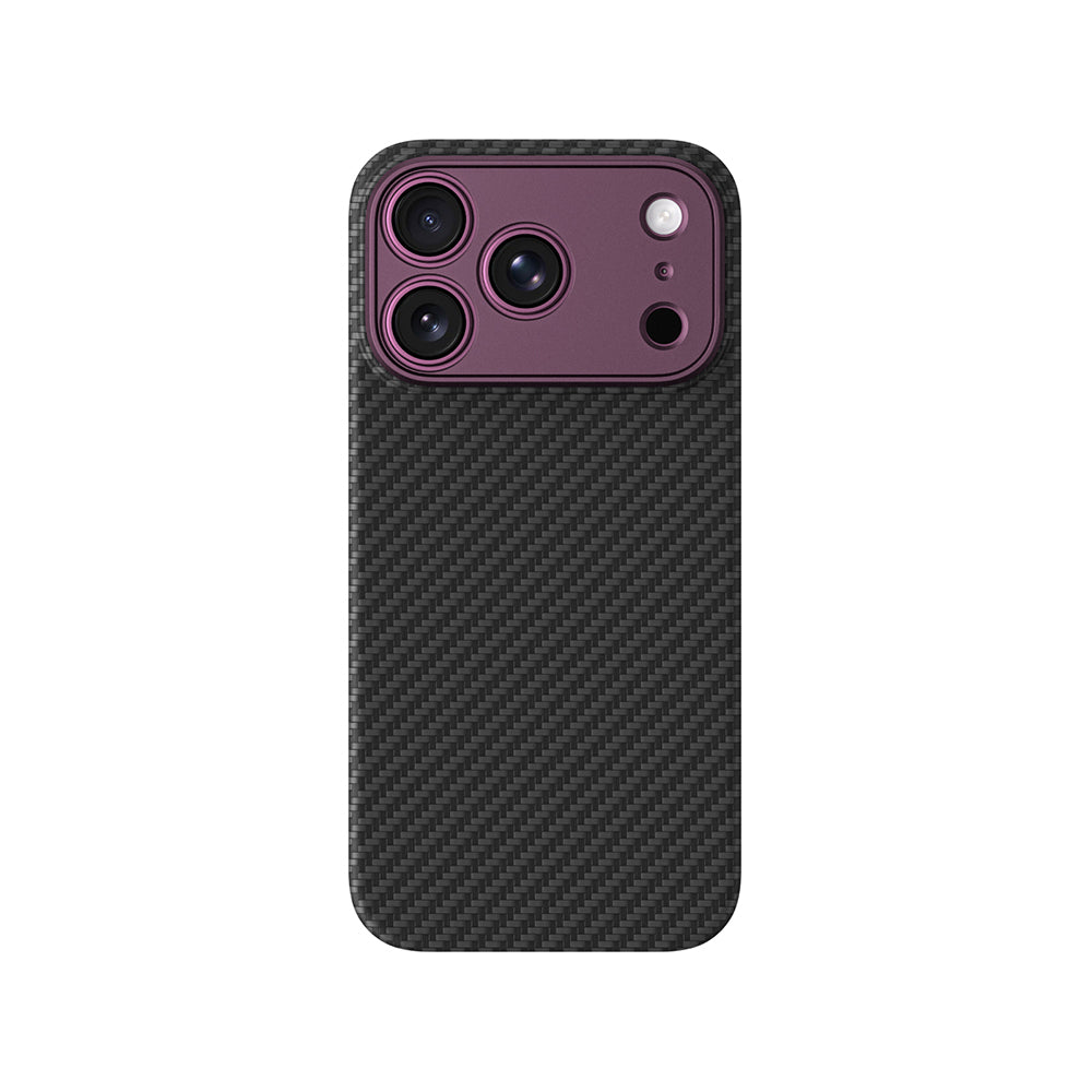 iPhone 18 Pro Kılıf M-safe Şarj Özellikli 1500D Aramid Fiber Lens Korumalı Amazingthing Titan Max Serisi Karbon Kılıf