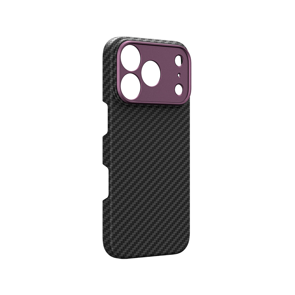 iPhone 18 Pro Kılıf M-safe Şarj Özellikli 1500D Aramid Fiber Lens Korumalı Amazingthing Titan Max Serisi Karbon Kılıf