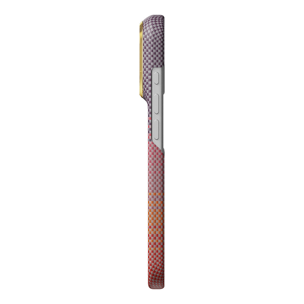 iPhone 18 Pro Kılıf M-safe Şarj Özellikli Aramid Fiber Pitaka Sunset 2.0 California Dream Serisi Kılıf