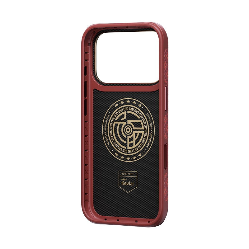 iPhone 18 Pro Kılıf M-Safe Şarj Özellikli Benks ArmorPro ArmorEdge X9 Serisi Kevlar Karbon Kılıf