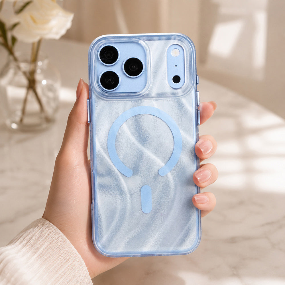 iPhone 18 Pro Kılıf M-safe Şarj Özellikli Mutural Glow Desert Serisi Kılıf