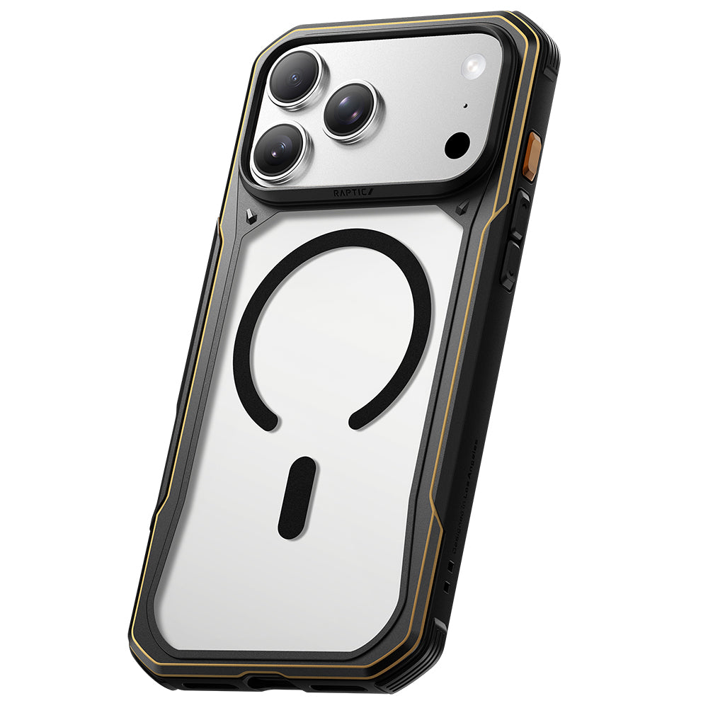 iPhone 18 Pro Kılıf M-Safe Şarj Özellikli Raptic Shield Evo Serisi Airbagli Kılıf