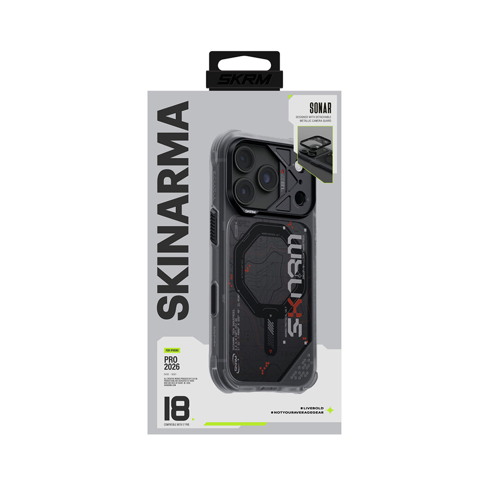 iPhone 18 Pro Kılıf M-safe Şarj Özellikli Skinarma Sonar Kılıf