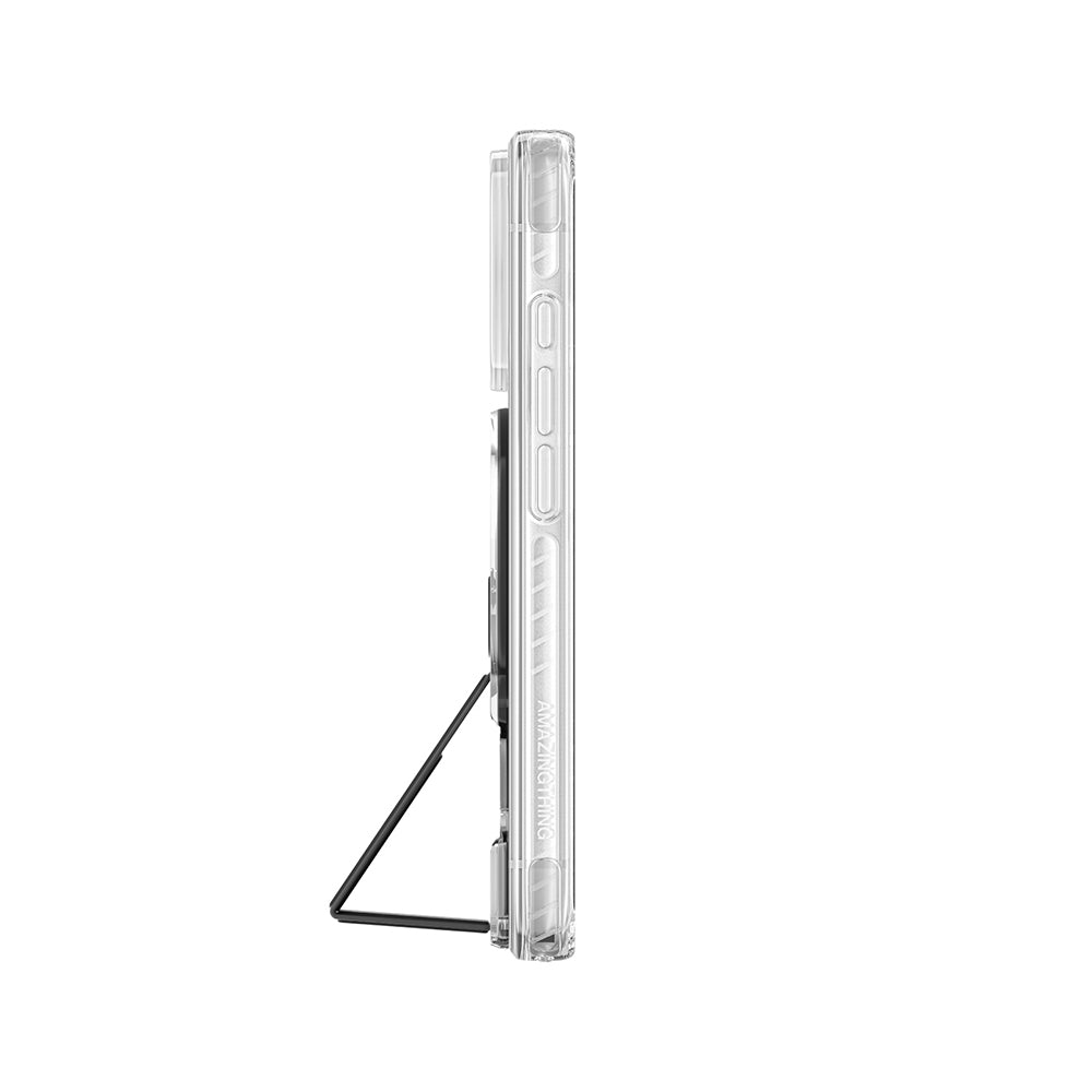iPhone 18 Pro Kılıf M-safe Şarj Özellikli Standlı Amazingthing Titan Pro Grip Stand Serisi Kılıf