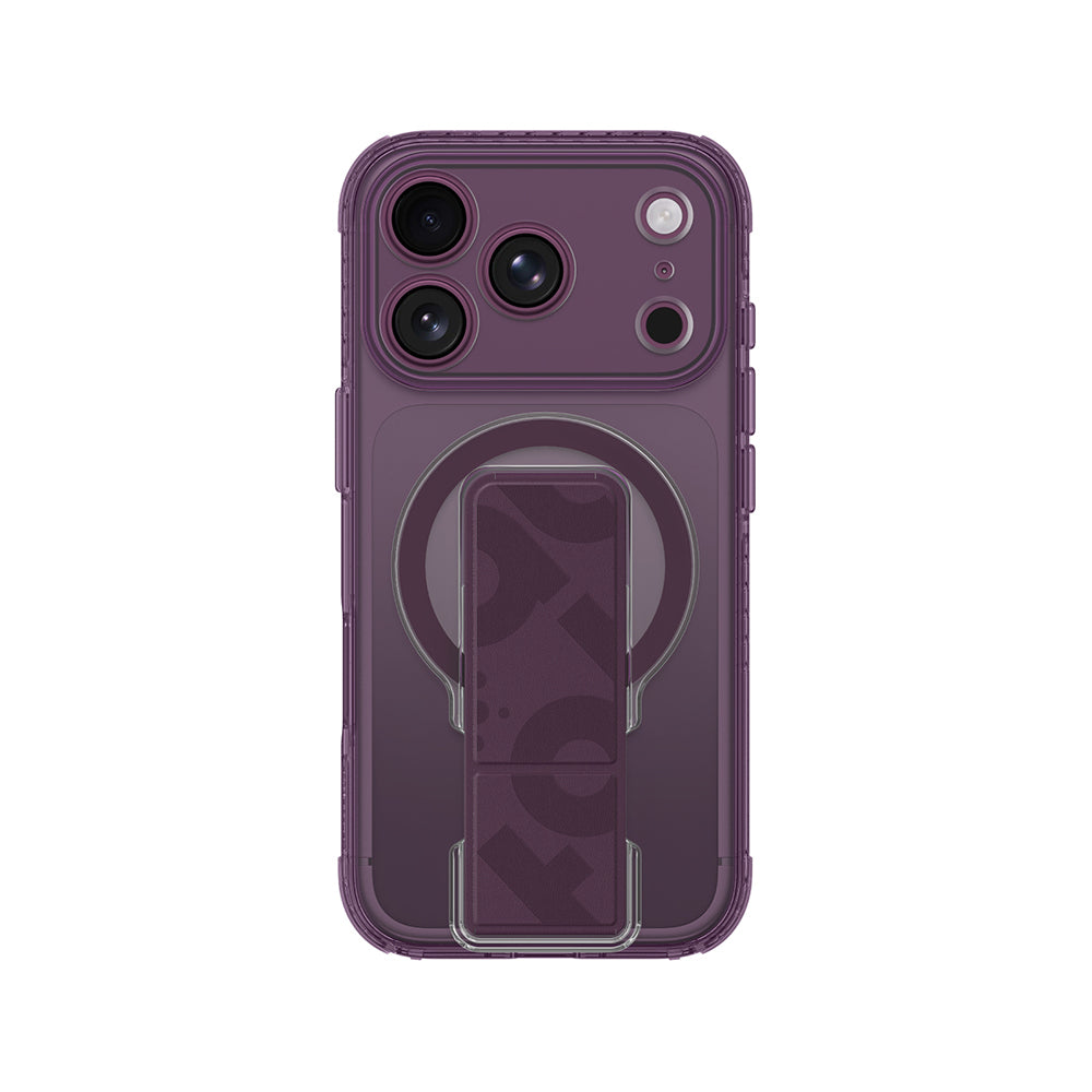 iPhone 18 Pro Kılıf M-safe Şarj Özellikli Standlı Amazingthing Titan Pro Grip Stand Serisi Kılıf