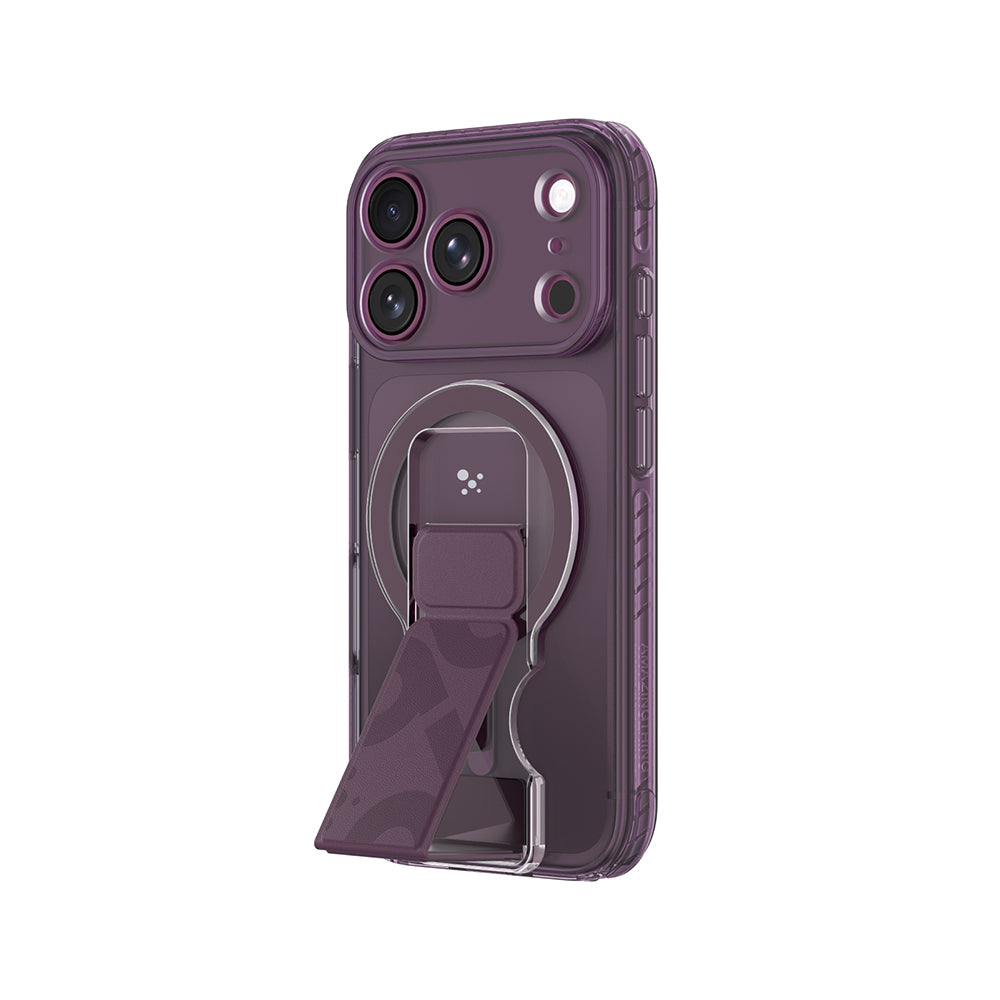 iPhone 18 Pro Kılıf M-safe Şarj Özellikli Standlı Amazingthing Titan Pro Grip Stand Serisi Kılıf