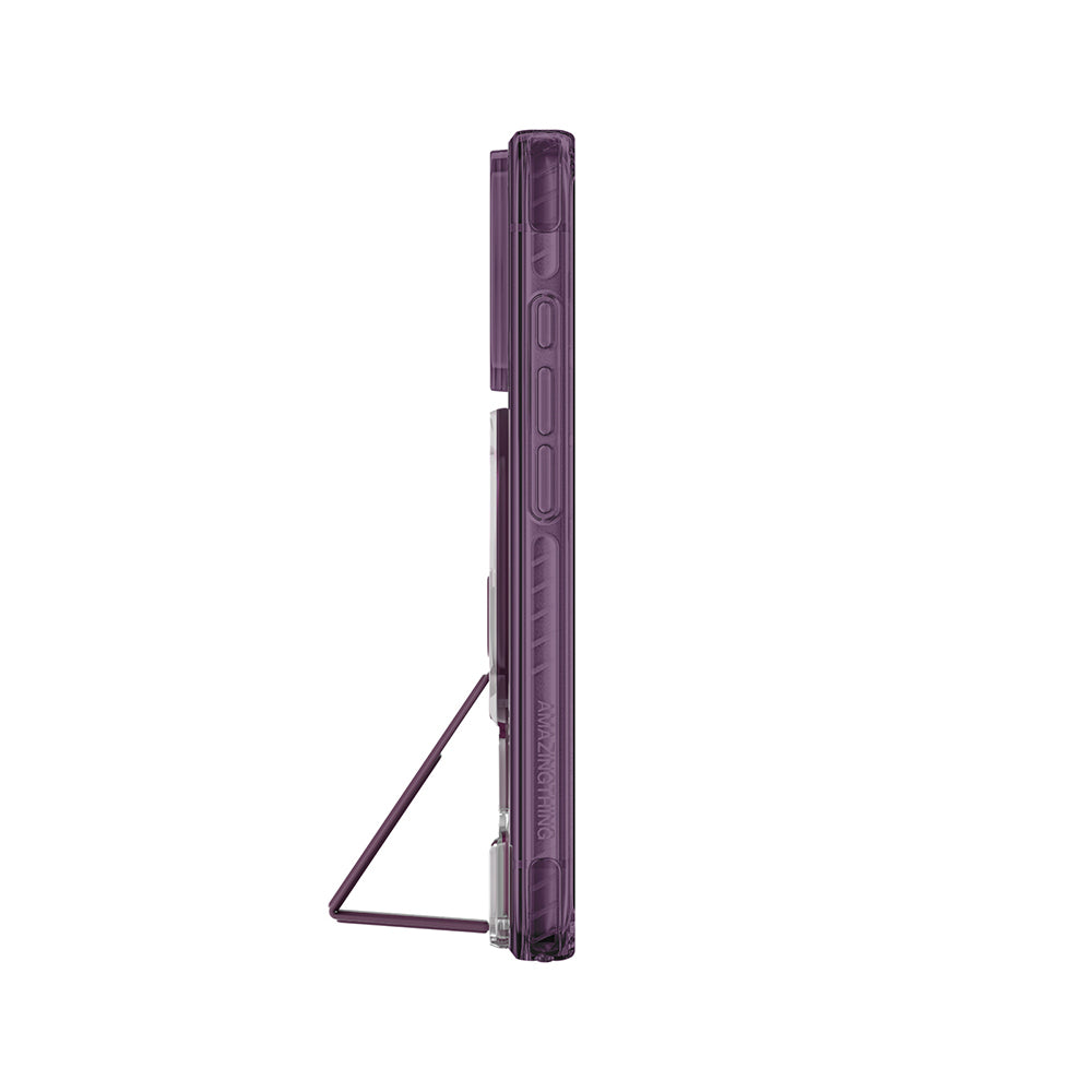 iPhone 18 Pro Kılıf M-safe Şarj Özellikli Standlı Amazingthing Titan Pro Grip Stand Serisi Kılıf