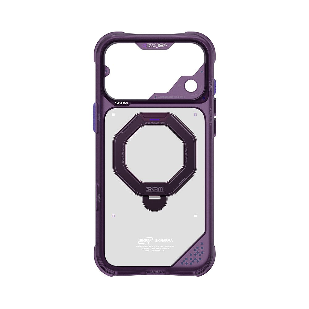 iPhone 18 Pro Kılıf M-safe Şarj Özellikli Standlı Skinarma Saturn Kılıf